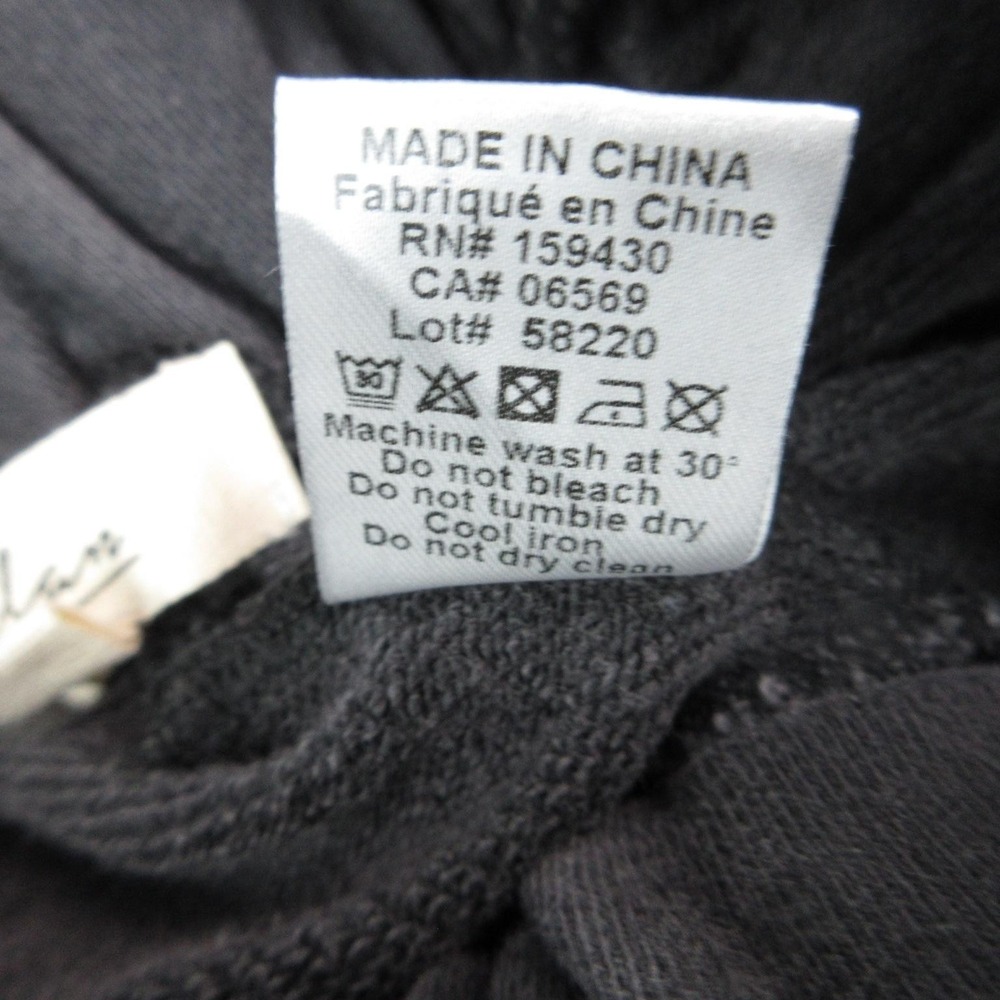 Elan Pants Womens XS Black Wide Leg French Terry Lounge Sweatpants 22x30.5* - Picture 9 of 13